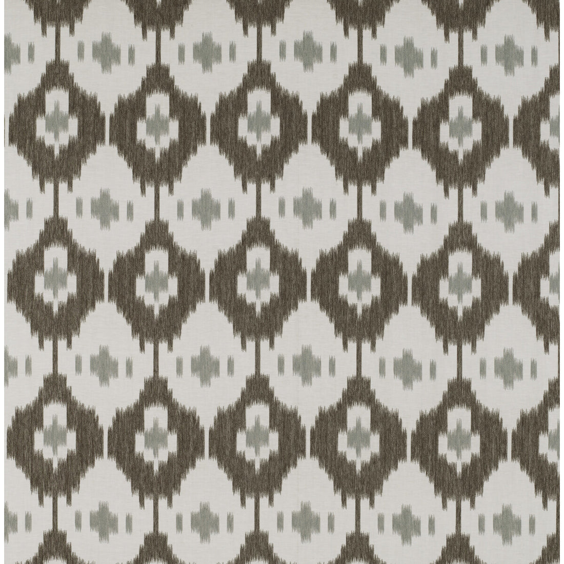 Panarea fabric in chocolate/gris color - pattern GDT5315.007.0 - by Gaston y Daniela in the Tierras collection