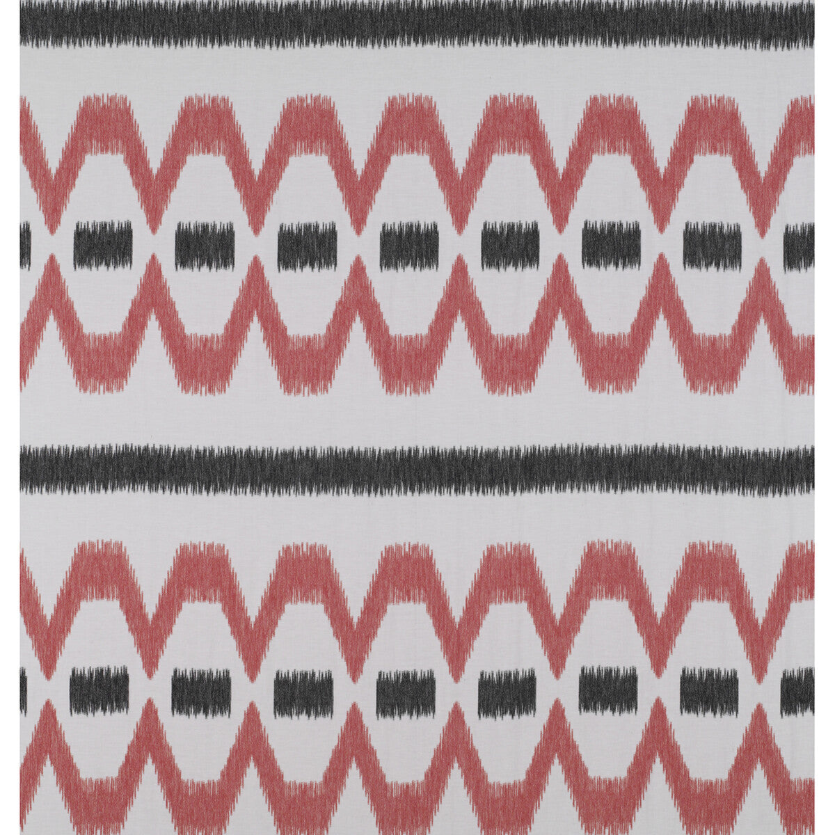 Lampedusa fabric in coral/onyx color - pattern GDT5316.002.0 - by Gaston y Daniela in the Tierras collection