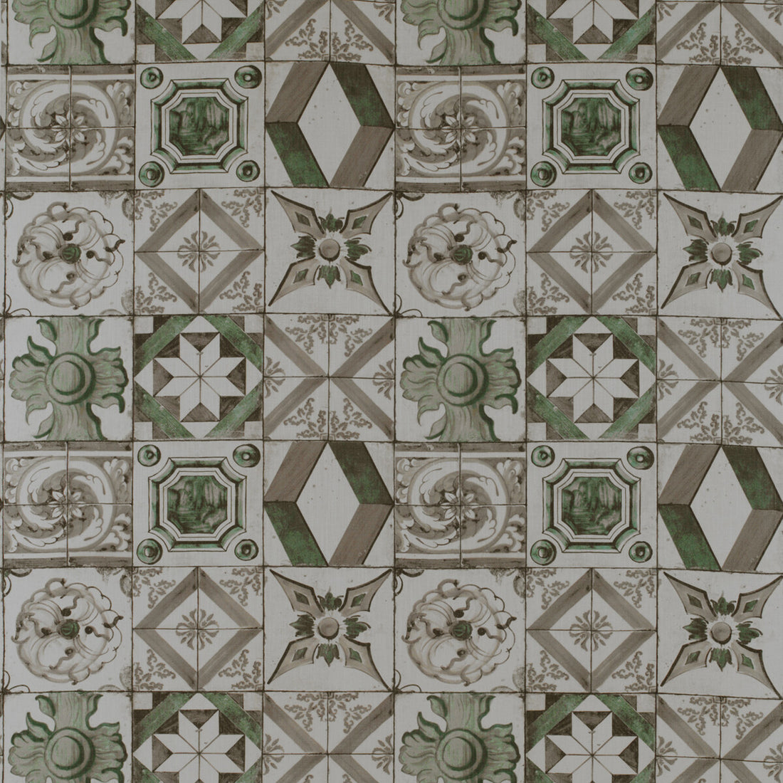 Trastevere fabric in verde color - pattern GDT5332.003.0 - by Gaston y Daniela in the Tierras collection