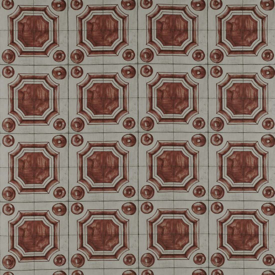 Celio fabric in rojo color - pattern GDT5333.003.0 - by Gaston y Daniela in the Tierras collection