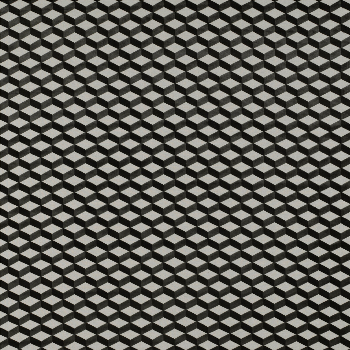 Montalcino fabric in blanco/onyx color - pattern GDT5344.001.0 - by Gaston y Daniela in the Tierras collection