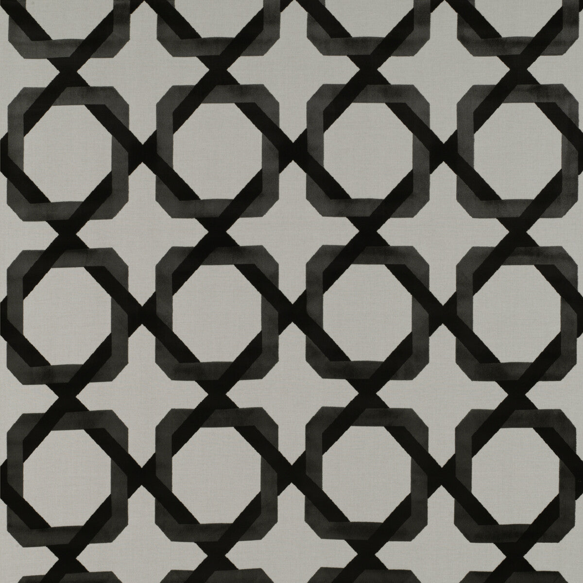 Galliano fabric in blanco/onyx color - pattern GDT5348.001.0 - by Gaston y Daniela in the Tierras collection