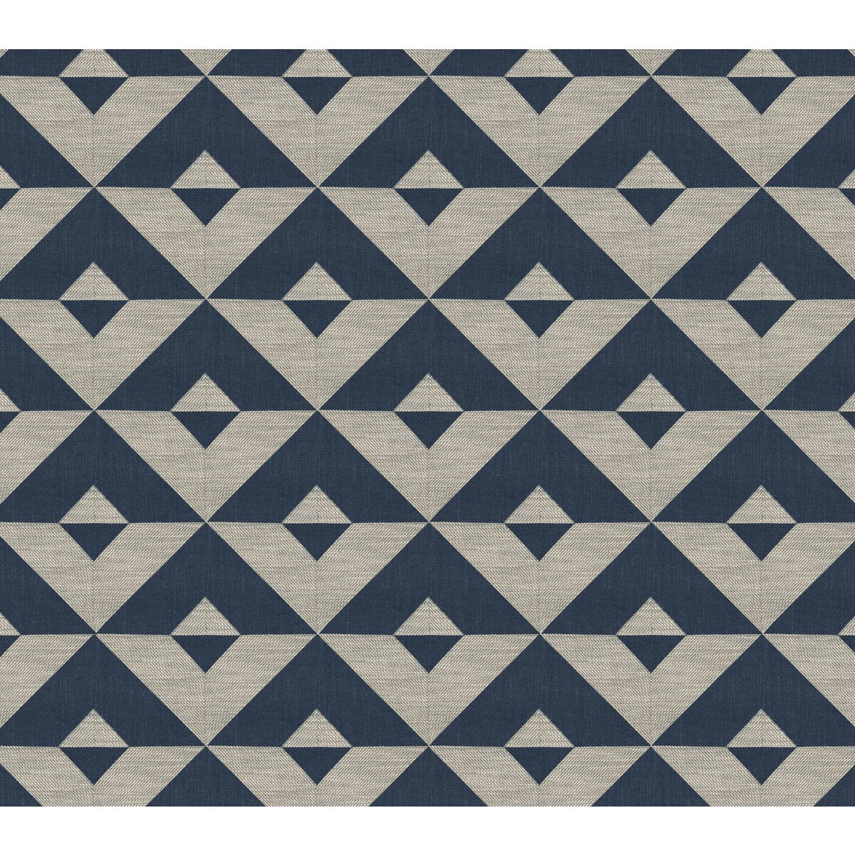 Kenia fabric in azul oscuro color - pattern GDT5373.9.0 - by Gaston y Daniela in the Gaston Africalia collection