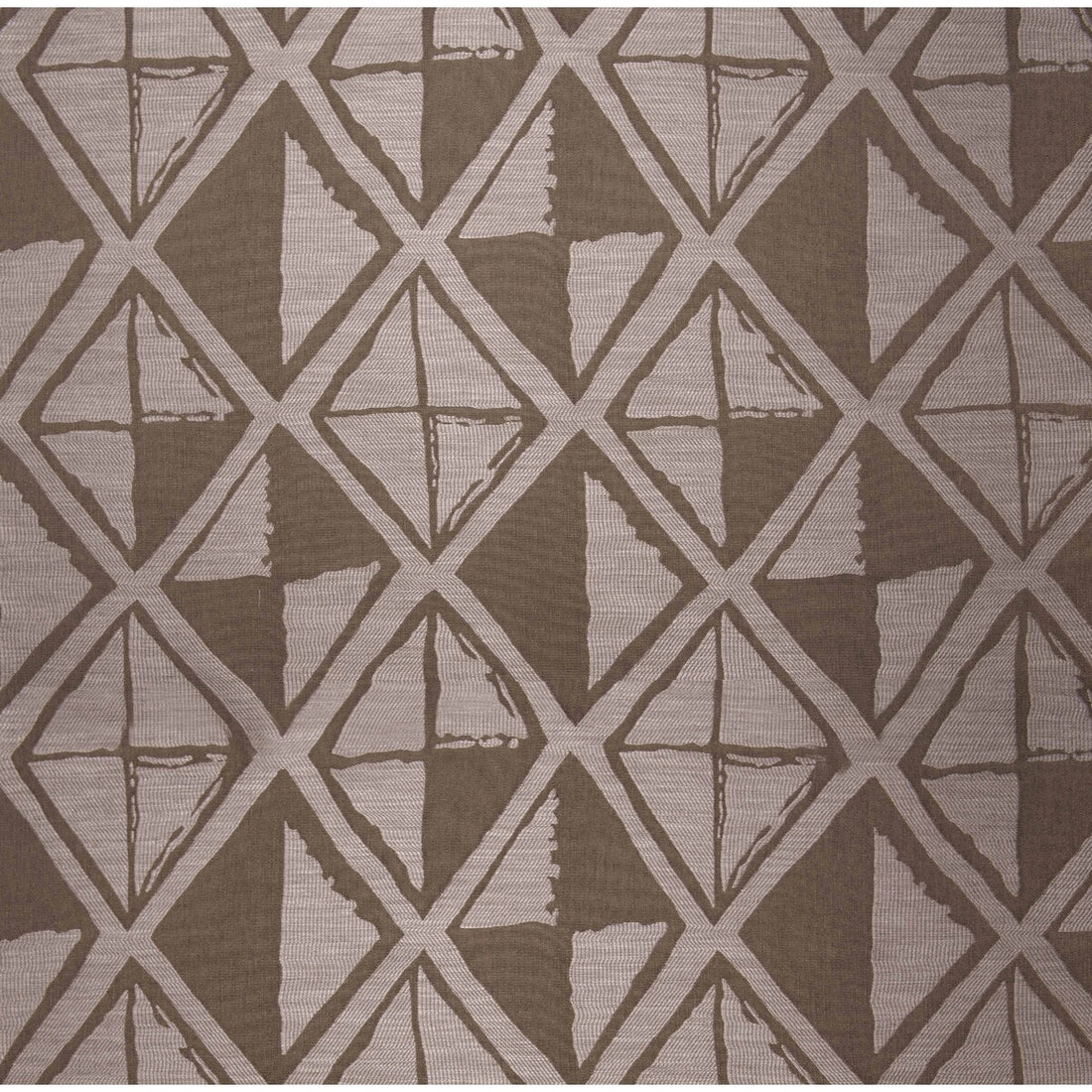 Namibia fabric in marron color - pattern GDT5377.1.0 - by Gaston y Daniela in the Gaston Africalia collection