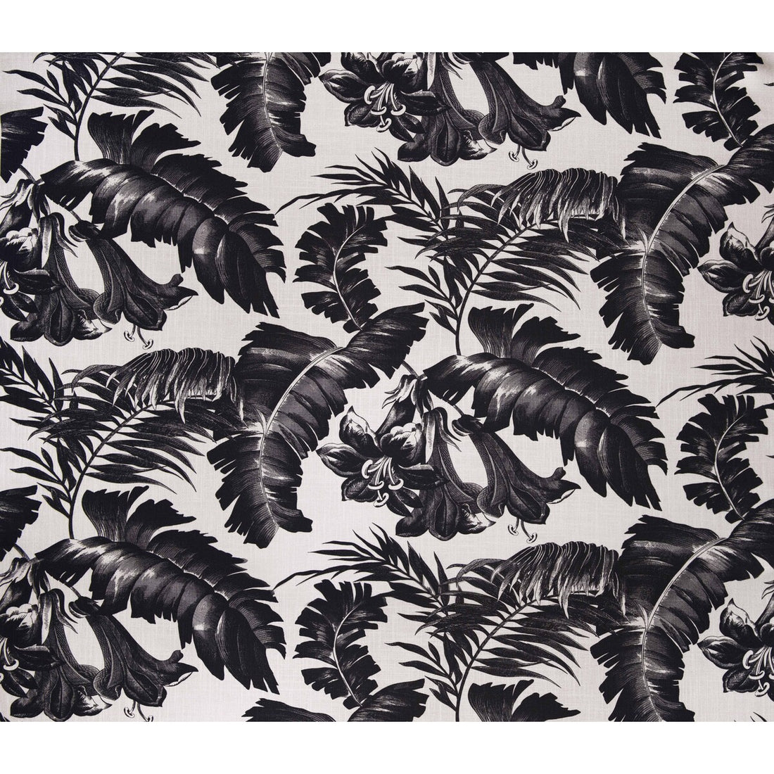 Plantation fabric in black color - pattern GDT5401.6.0 - by Gaston y Daniela in the Gaston Africalia collection