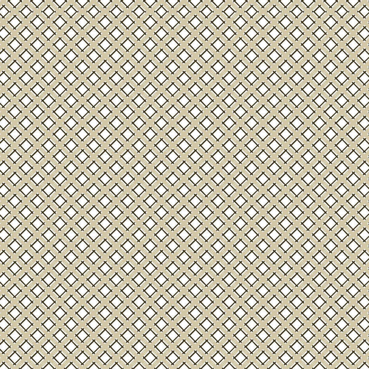 Trellis fabric in beige/negro color - pattern GDT5527.003.0 - by Gaston y Daniela in the Gaston Libreria collection