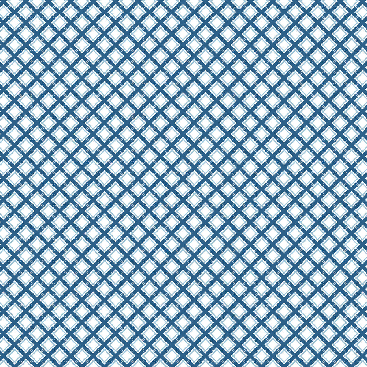 Trellis fabric in azul color - pattern GDT5527.004.0 - by Gaston y Daniela in the Gaston Libreria collection