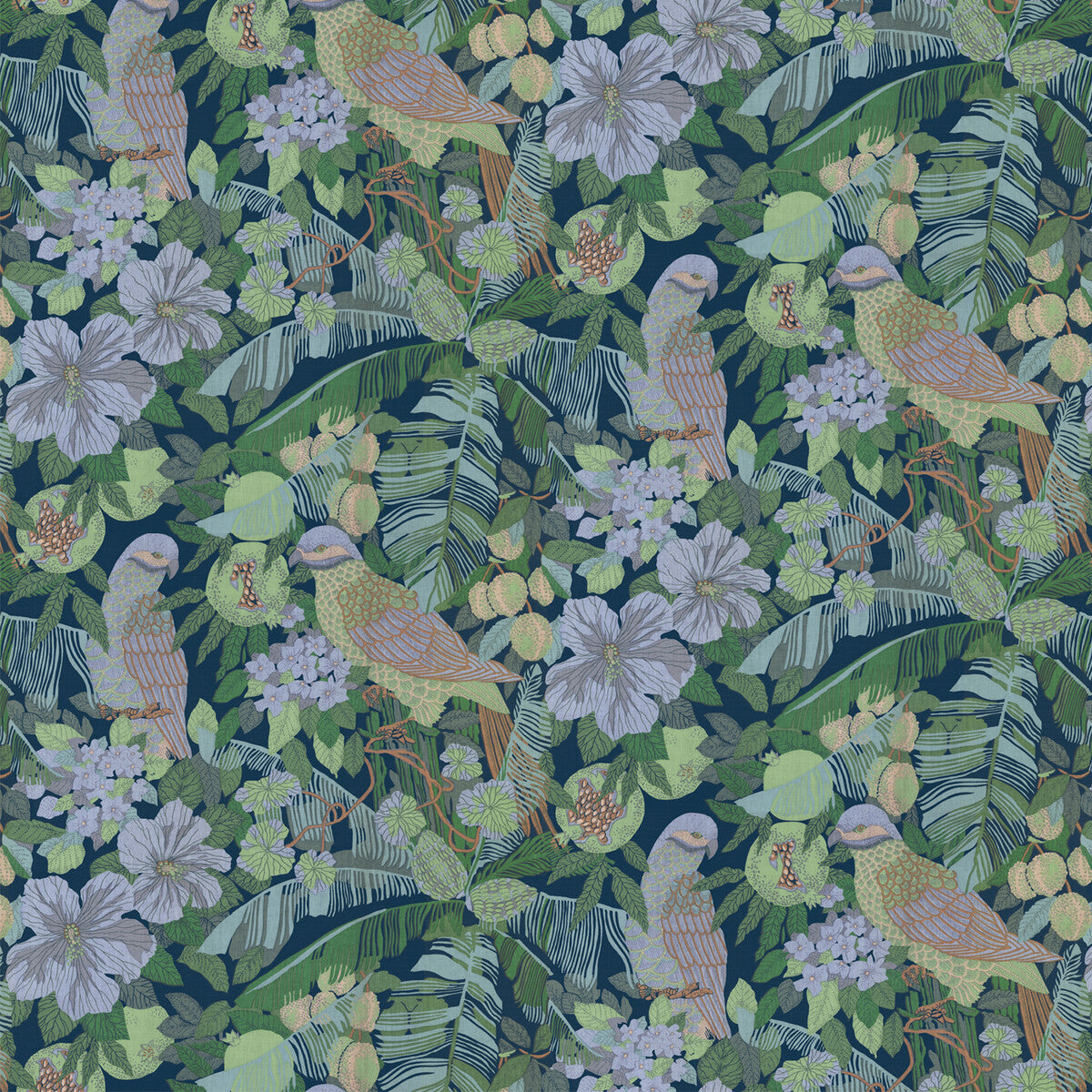 Morris fabric in original color - pattern GDT5540.001.0 - by Gaston y Daniela in the Gaston Libreria collection