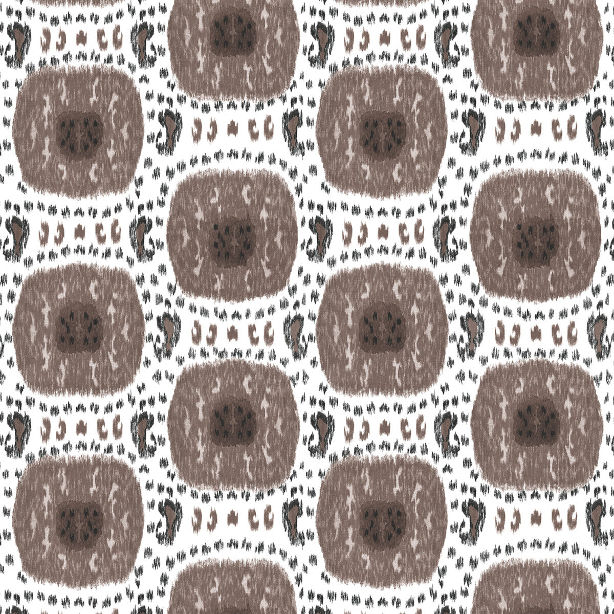 Gran Sol fabric in chocolate color - pattern GDT5541.004.0 - by Gaston y Daniela in the Gaston Libreria collection