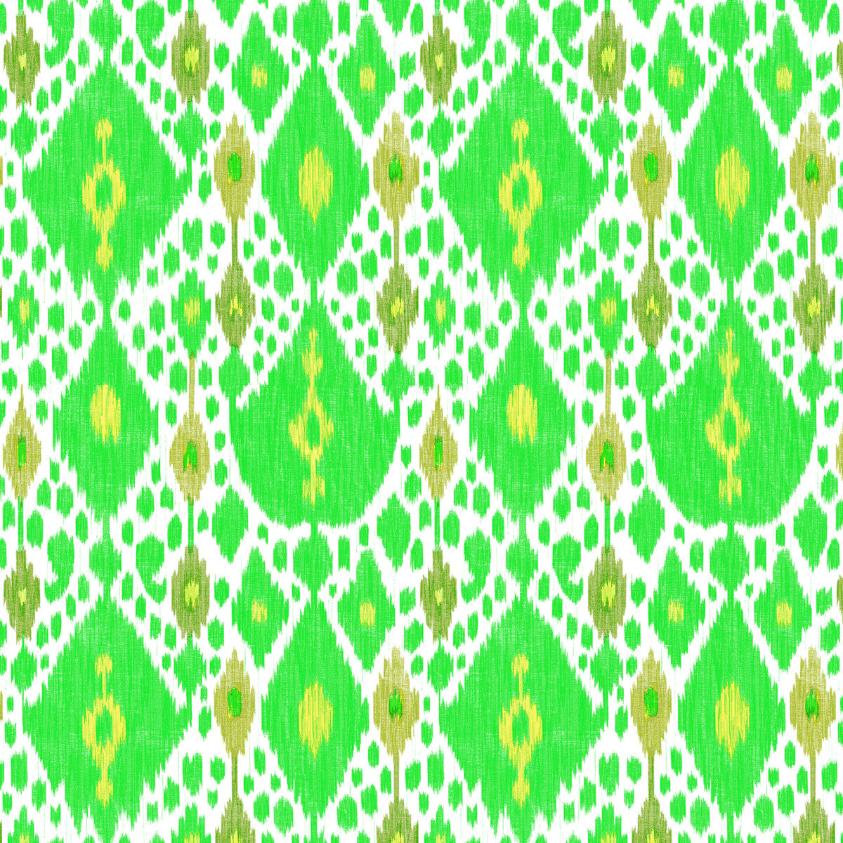 Ikat fabric in verde color - pattern GDT5542.002.0 - by Gaston y Daniela in the Gaston Libreria collection