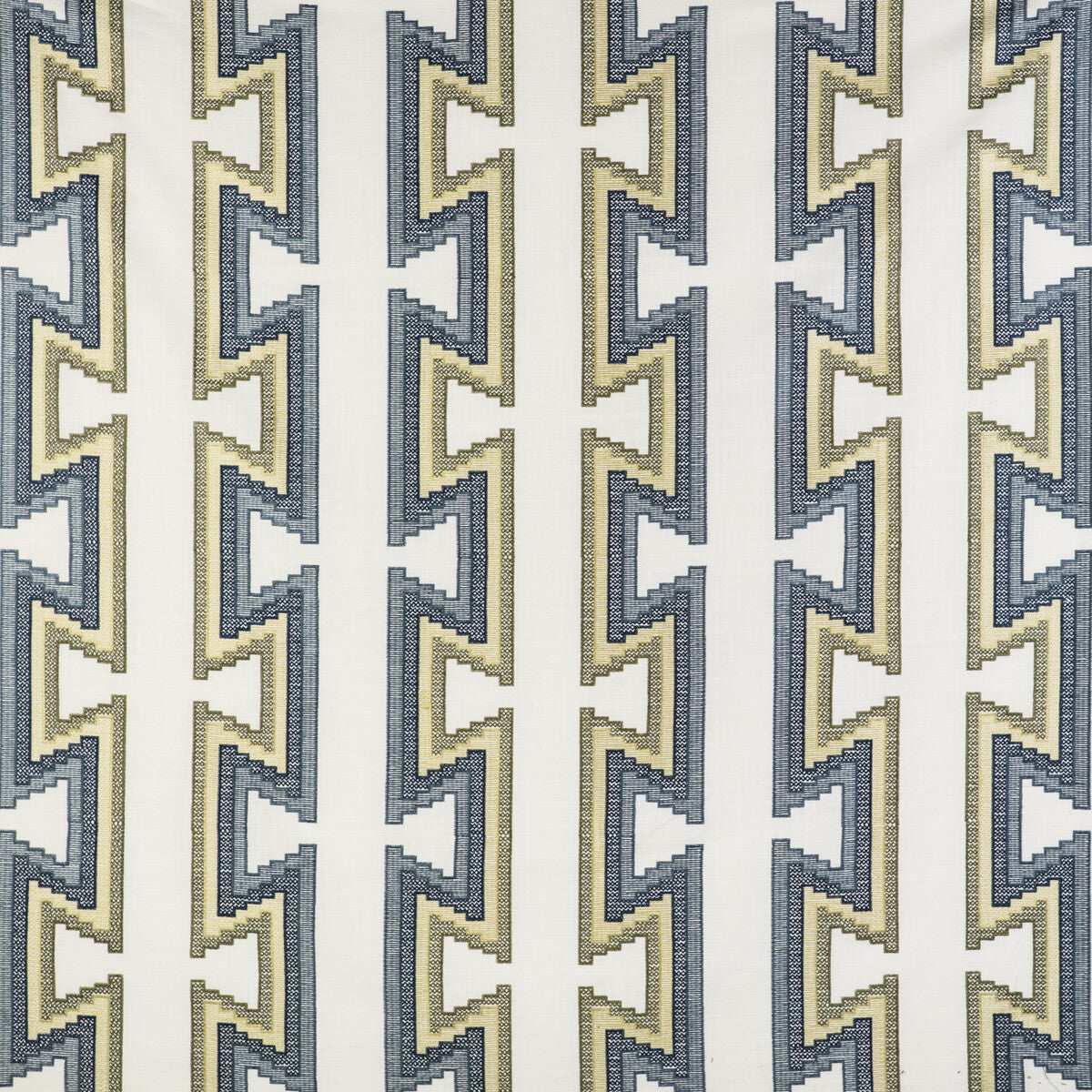 Trazo fabric in azul/lima color - pattern GDT5546.002.0 - by Gaston y Daniela in the Gaston Libreria collection