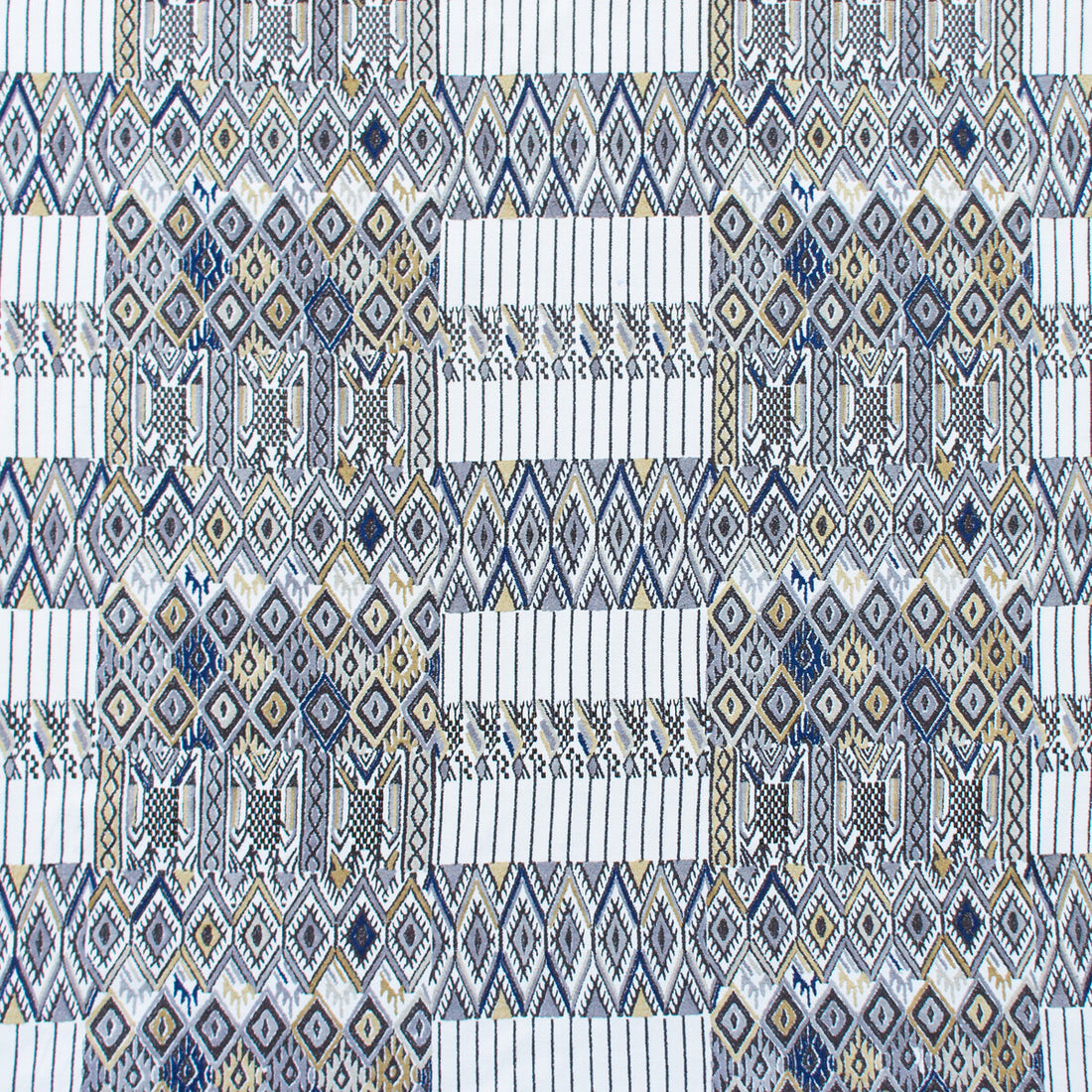 Huipil fabric in marron color - pattern GDT5564.002.0 - by Gaston y Daniela in the Gaston Nuevo Mundo collection