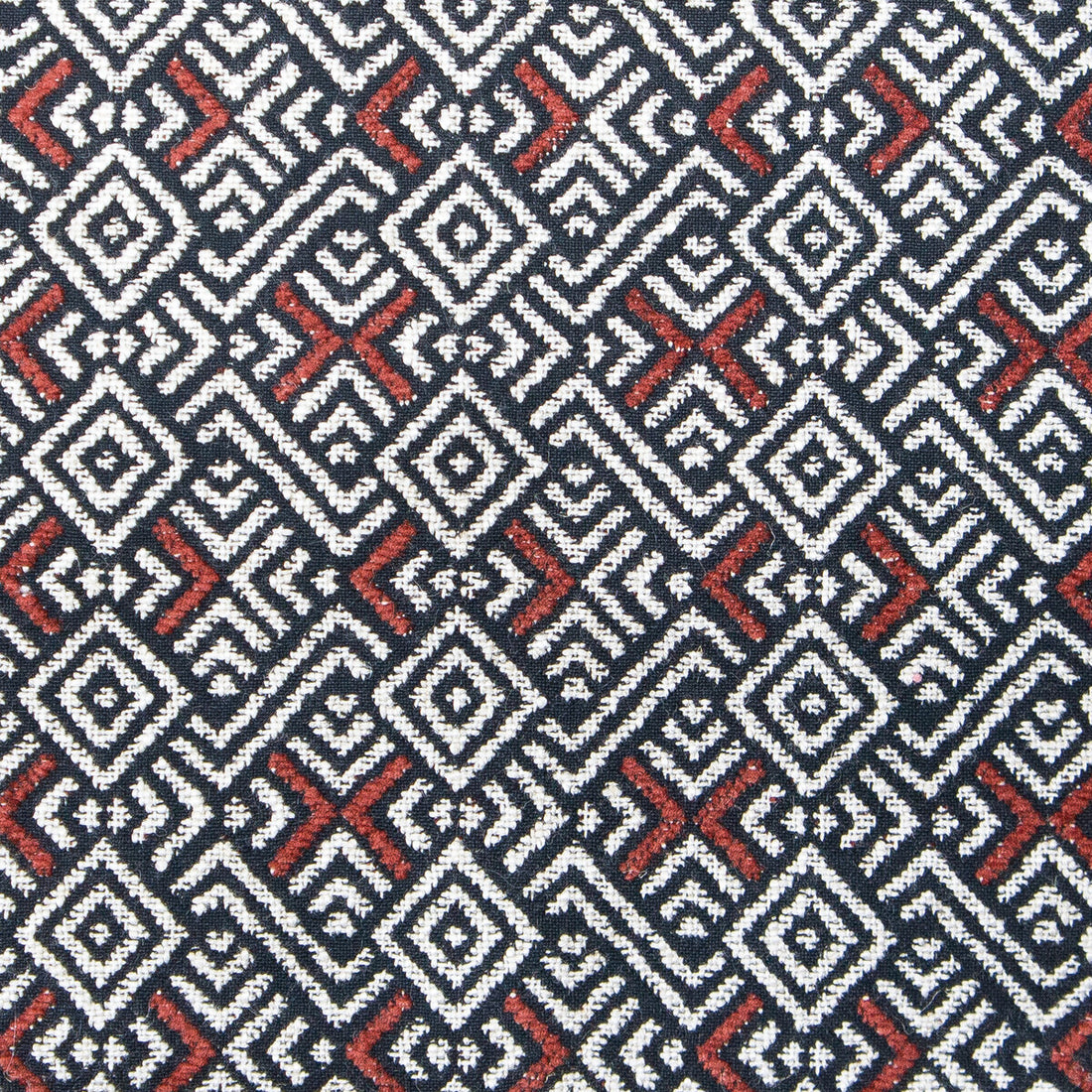 Inca fabric in rojo color - pattern GDT5567.004.0 - by Gaston y Daniela in the Gaston Nuevo Mundo collection