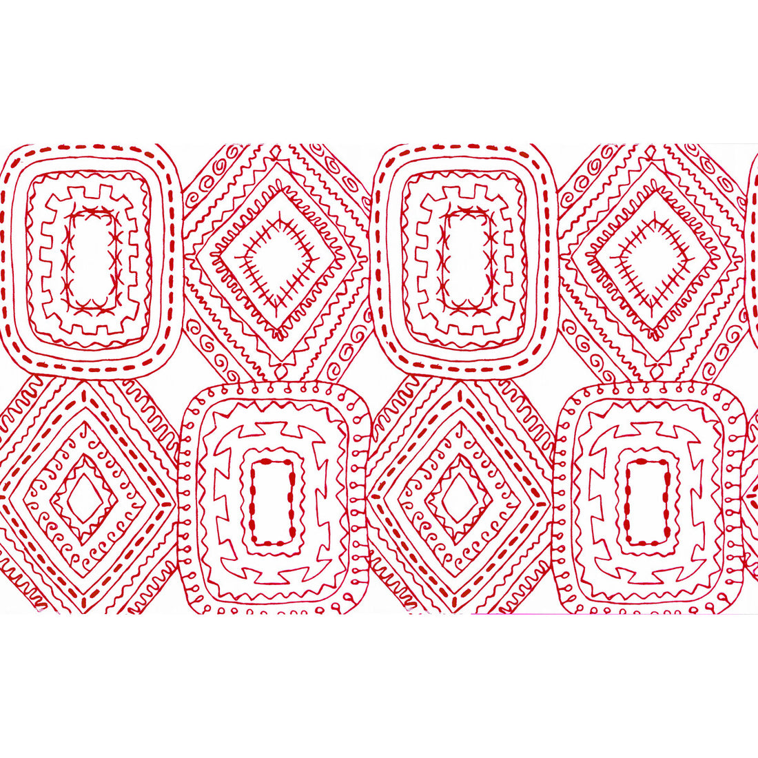 Santo Domingo fabric in rojo color - pattern GDT5570.002.0 - by Gaston y Daniela in the Gaston Luis Bustamante collection
