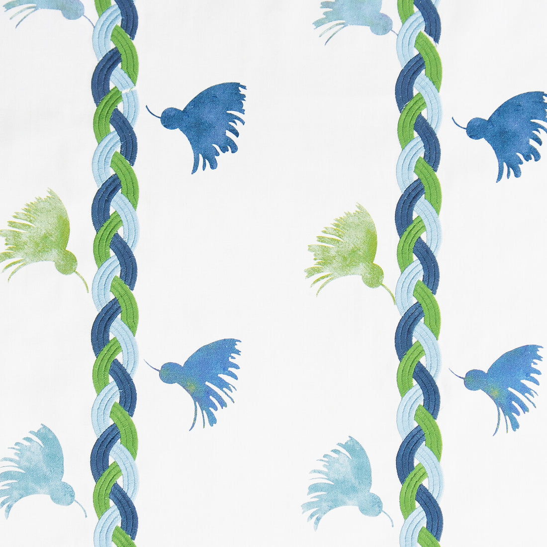 Reina Roja fabric in verde/azul color - pattern GDT5603.003.0 - by Gaston y Daniela in the Gaston Nuevo Mundo collection