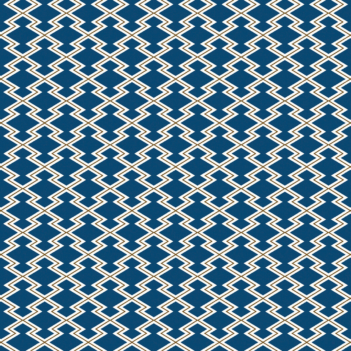 Hayami fabric in azul/ocre color - pattern GDT5625.003.0 - by Gaston y Daniela in the Gaston Japon collection