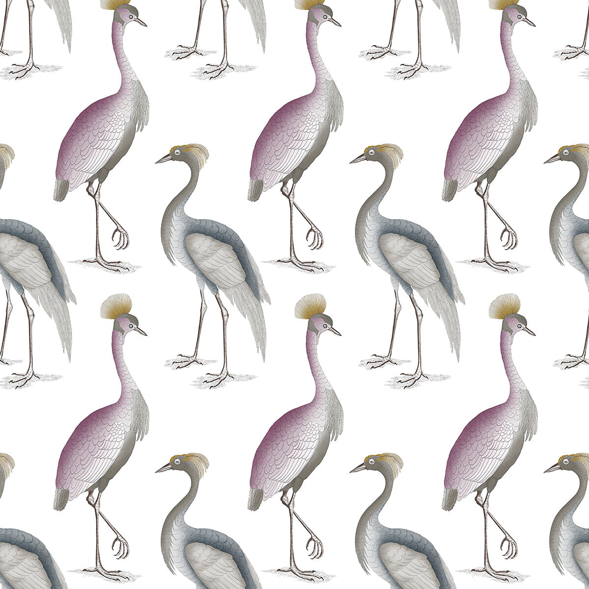 Garza Real fabric in lavanda/azul color - pattern GDT5649.001.0 - by Gaston y Daniela in the Gaston Japon collection