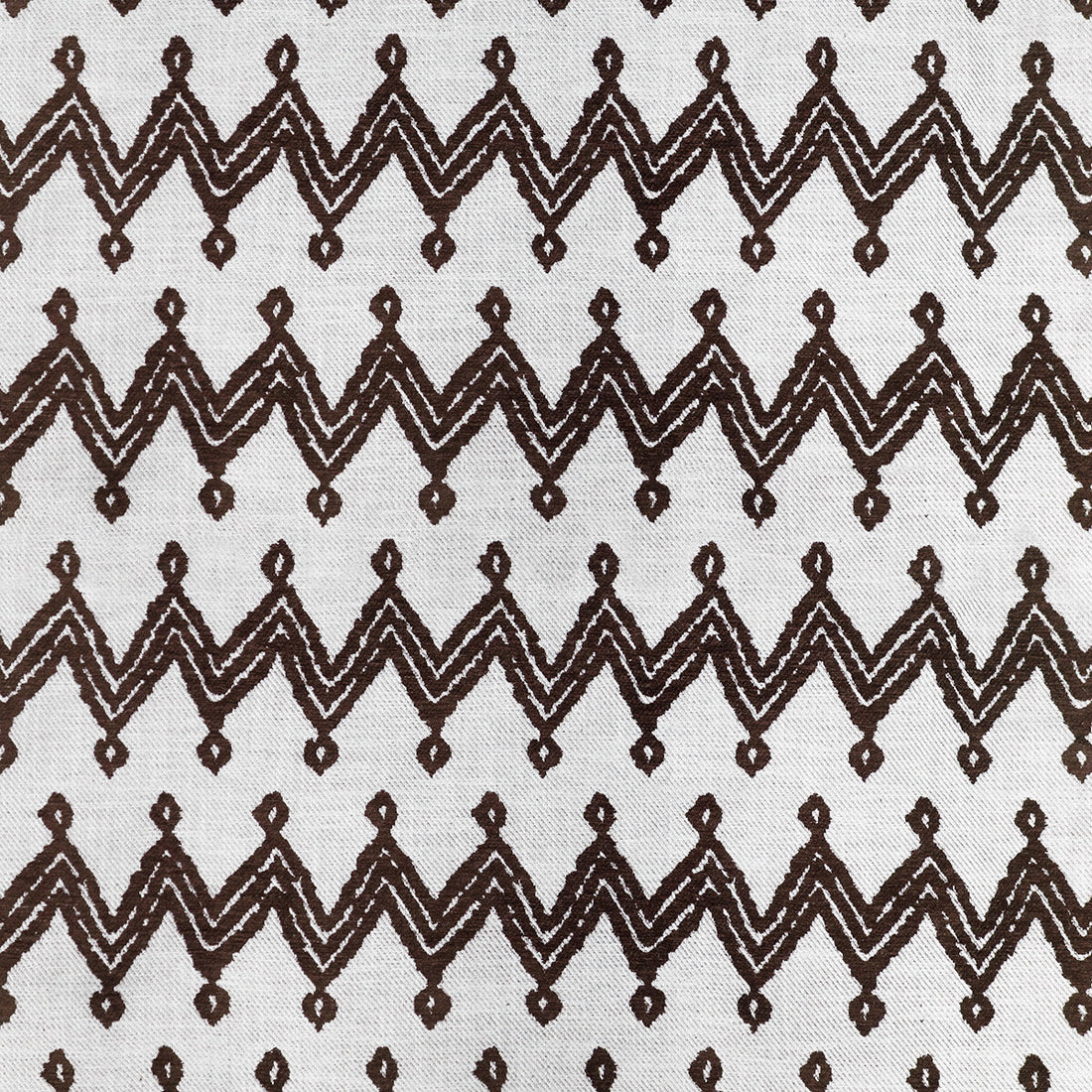 Navajo fabric in chocolate color - pattern GDT5653.004.0 - by Gaston y Daniela in the Gaston Rio Grande collection