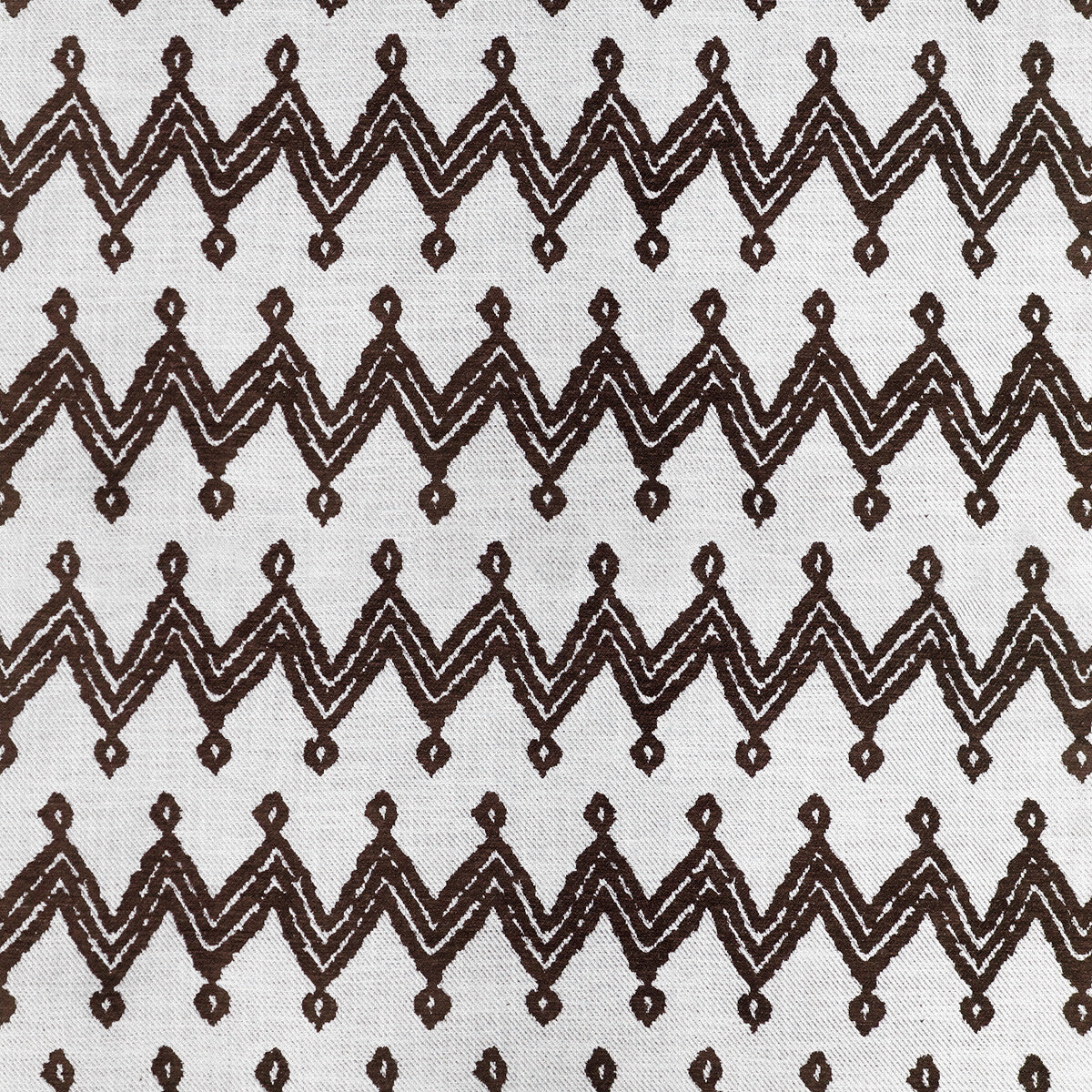 Navajo fabric in chocolate color - pattern GDT5653.004.0 - by Gaston y Daniela in the Gaston Rio Grande collection