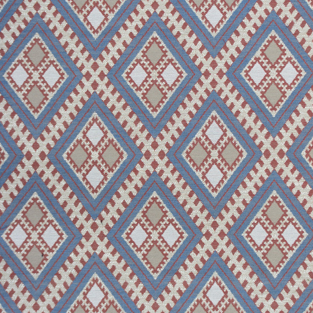 Chihuahua fabric in azul/rojo color - pattern GDT5656.003.0 - by Gaston y Daniela in the Gaston Rio Grande collection