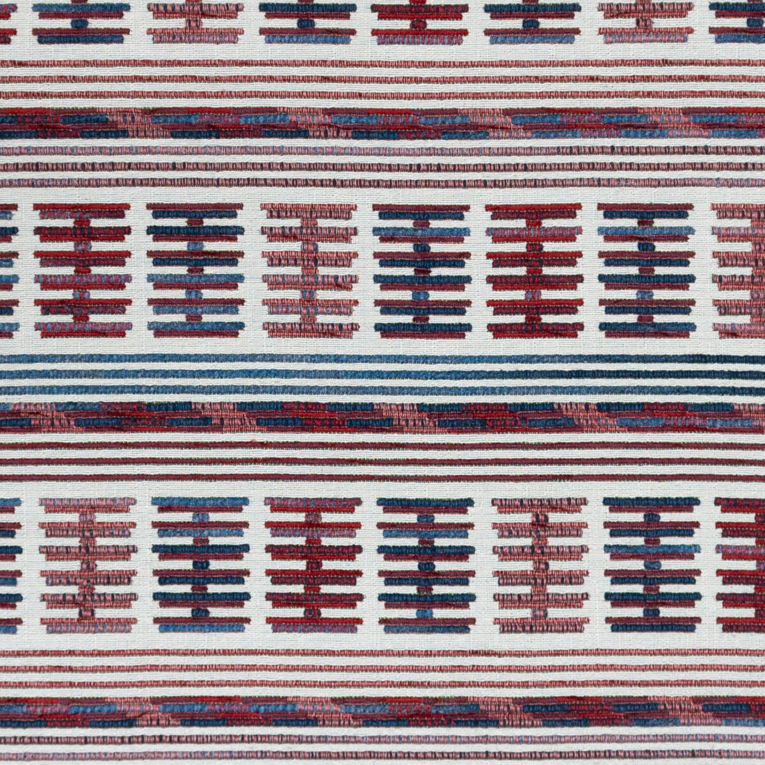 Toro Sentado fabric in azul/rojo color - pattern GDT5657.003.0 - by Gaston y Daniela in the Gaston Rio Grande collection