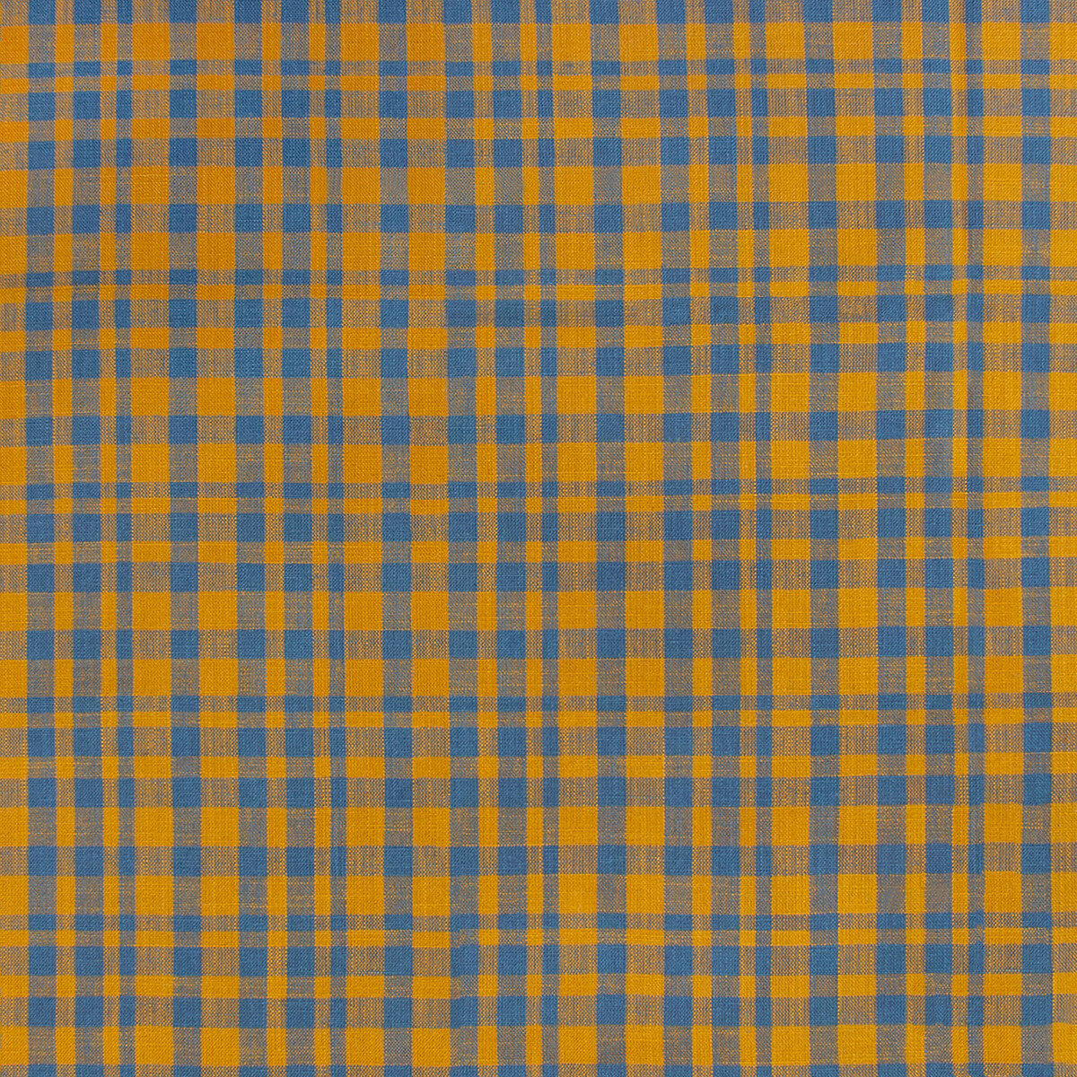 Drach fabric in ocre/azul plomo color - pattern GDT5675.009.0 - by Gaston y Daniela in the Gaston Maiorica collection
