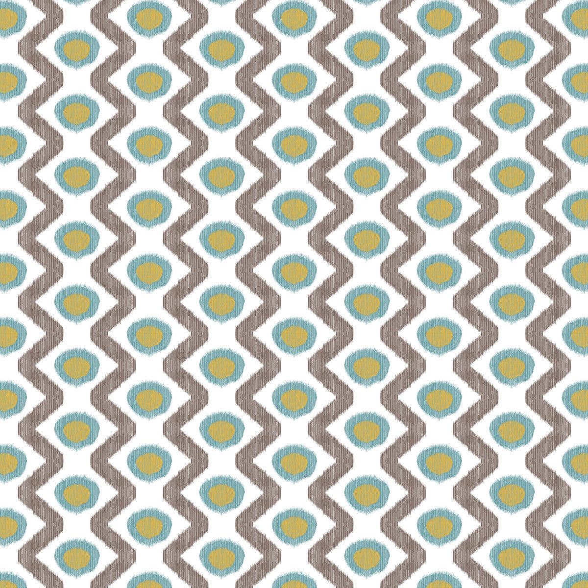 Cala Marsal fabric in azul marron color - pattern GDT5681.002.0 - by Gaston y Daniela in the Gaston Maiorica collection