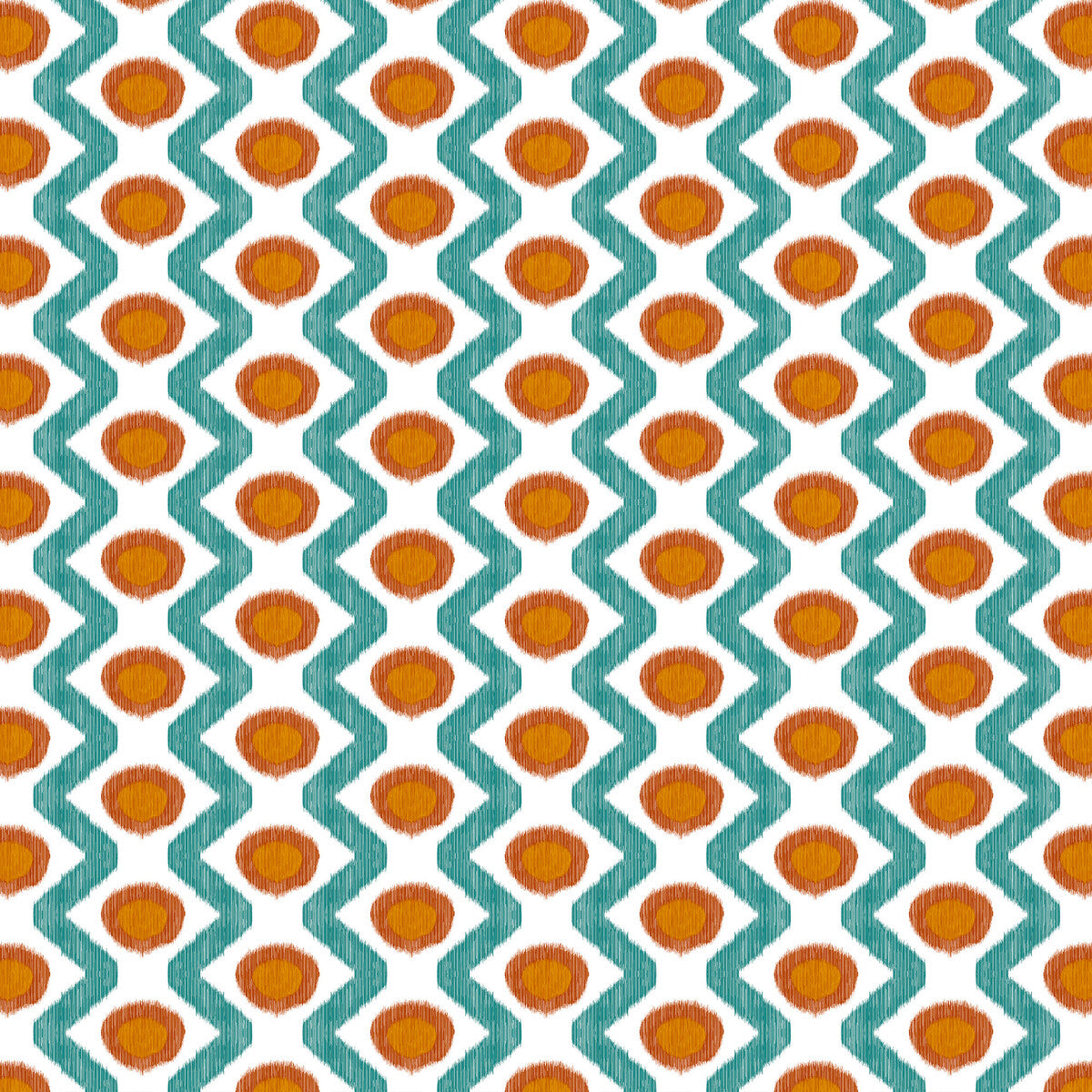 Cala Marsal fabric in turquesa teja color - pattern GDT5681.005.0 - by Gaston y Daniela in the Gaston Maiorica collection