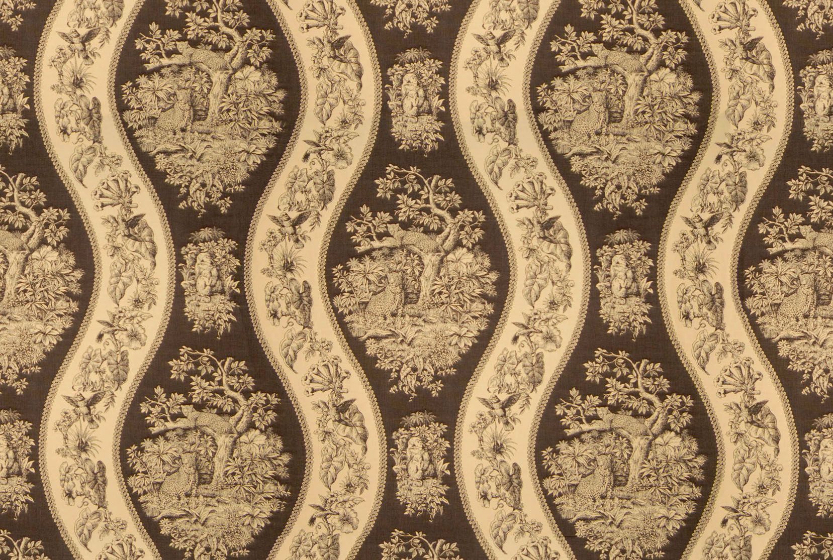 Jangala fabric in ebony color - pattern number GH 0003T705 - by Scalamandre in the Old World Weavers collection