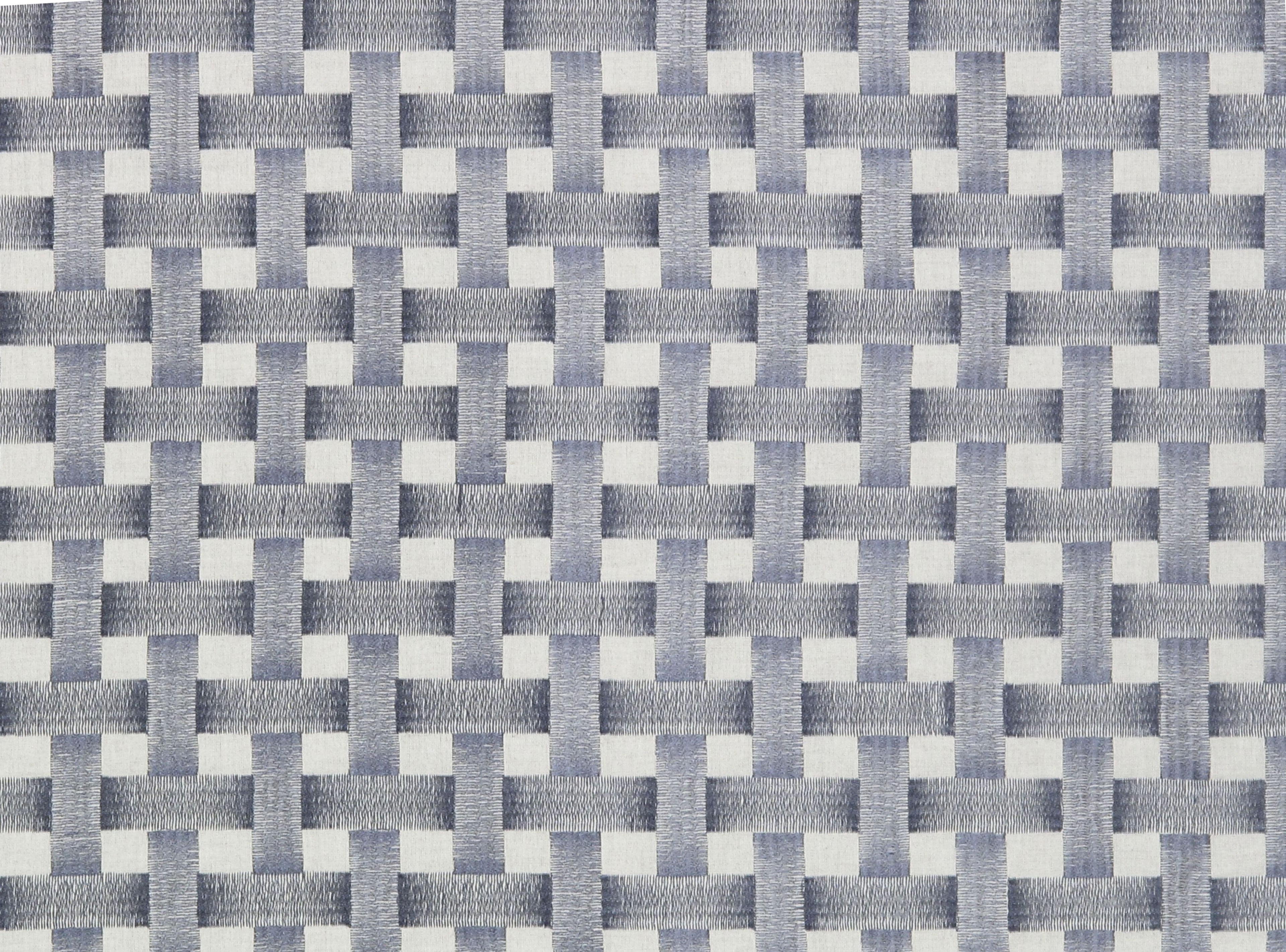 Grillwork fabric in blue color - pattern number GI 00031965 - by Scalamandre in the Old World Weavers collection