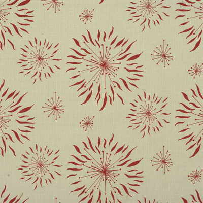 Dandelion fabric in cream/red color - pattern GWF-2619.169.0 - by Lee Jofa Modern in the Allegra Hicks collection