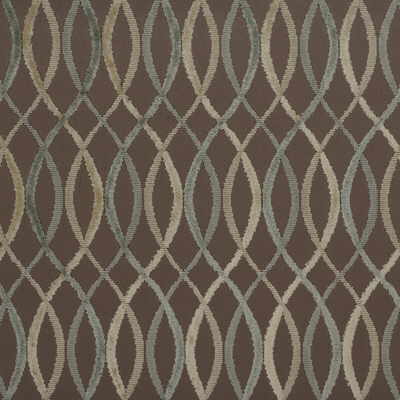 Infinity fabric in taupe/aqua color - pattern GWF-2642.13.0 - by Lee Jofa Modern in the Allegra Hicks collection