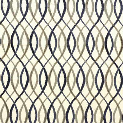 Infinity fabric in beige/midnight color - pattern GWF-2642.50.0 - by Lee Jofa Modern in the Allegra Hicks collection