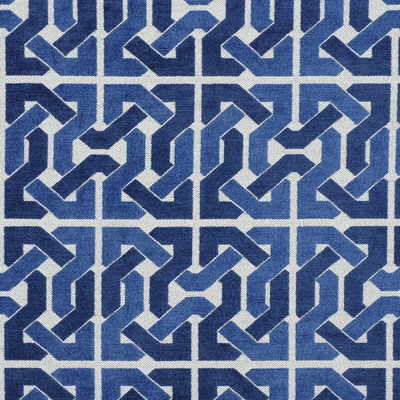 Cliffoney fabric in blue/white color - pattern GWF-2727.515.0 - by Lee Jofa Modern in the David Hicks 2 By Ashley Hicks collection