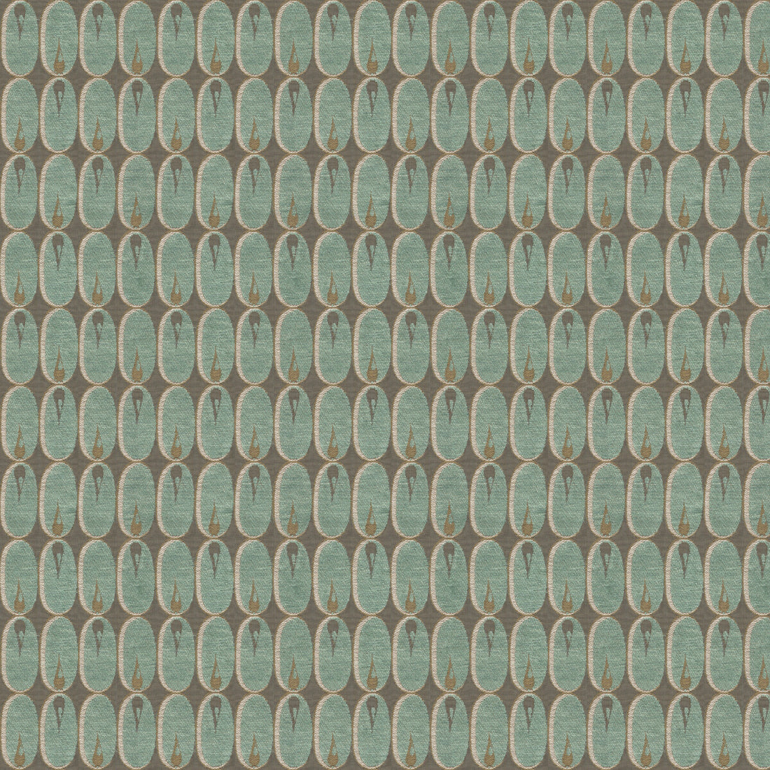 Oval Flame fabric in aqua color - pattern GWF-2924.13.0 - by Lee Jofa Modern in the Allegra Hicks II collection