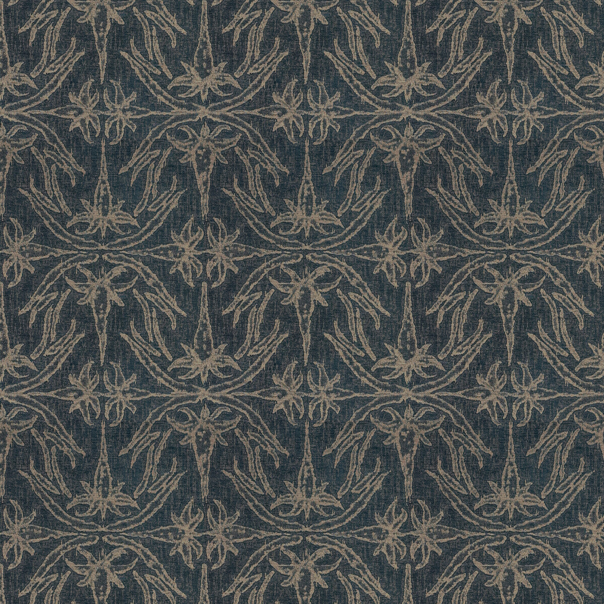 Lily Branch fabric in midnight color - pattern GWF-2926.50.0 - by Lee Jofa Modern in the Allegra Hicks II collection