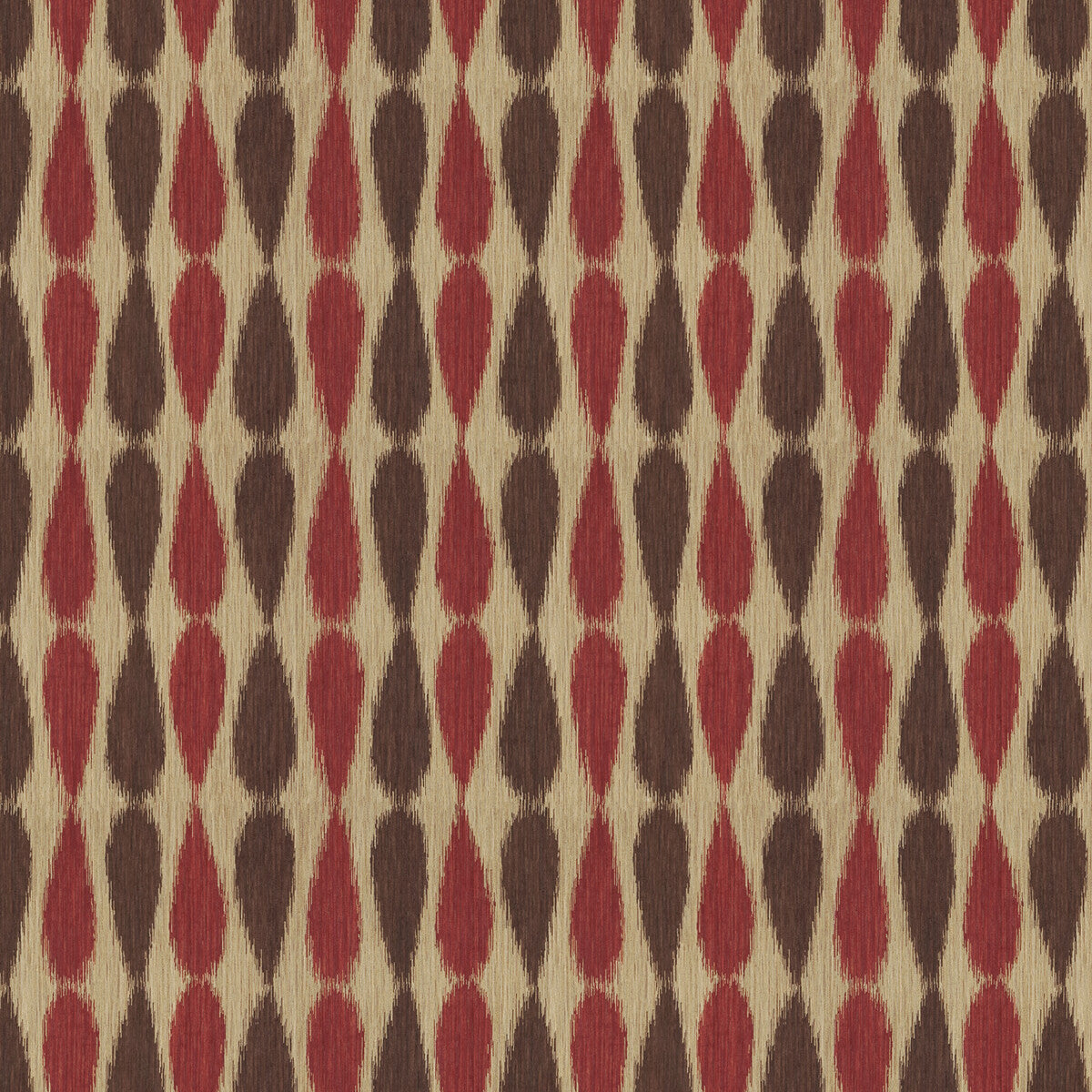 Ikat Drops fabric in red color - pattern GWF-2927.910.0 - by Lee Jofa Modern in the Allegra Hicks II collection