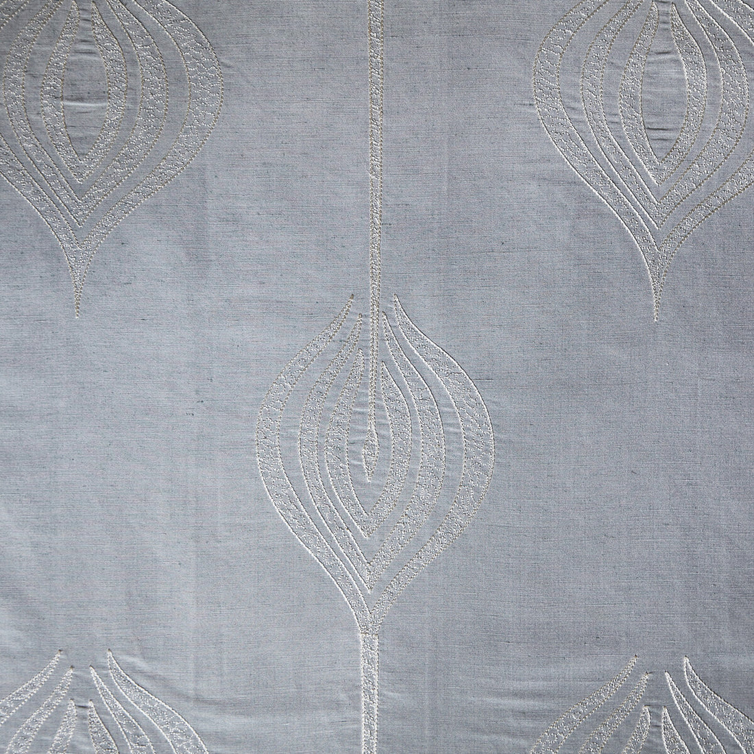 Tulip Embroidery fabric in aqua color - pattern GWF-2928.13.0 - by Lee Jofa Modern in the Allegra Hicks II collection