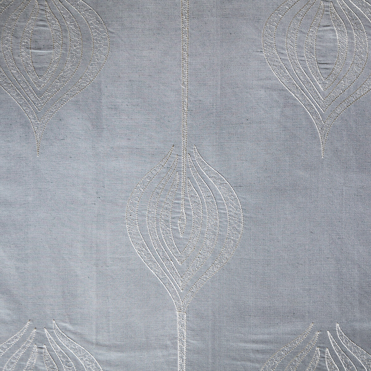 Tulip Embroidery fabric in aqua color - pattern GWF-2928.13.0 - by Lee Jofa Modern in the Allegra Hicks II collection