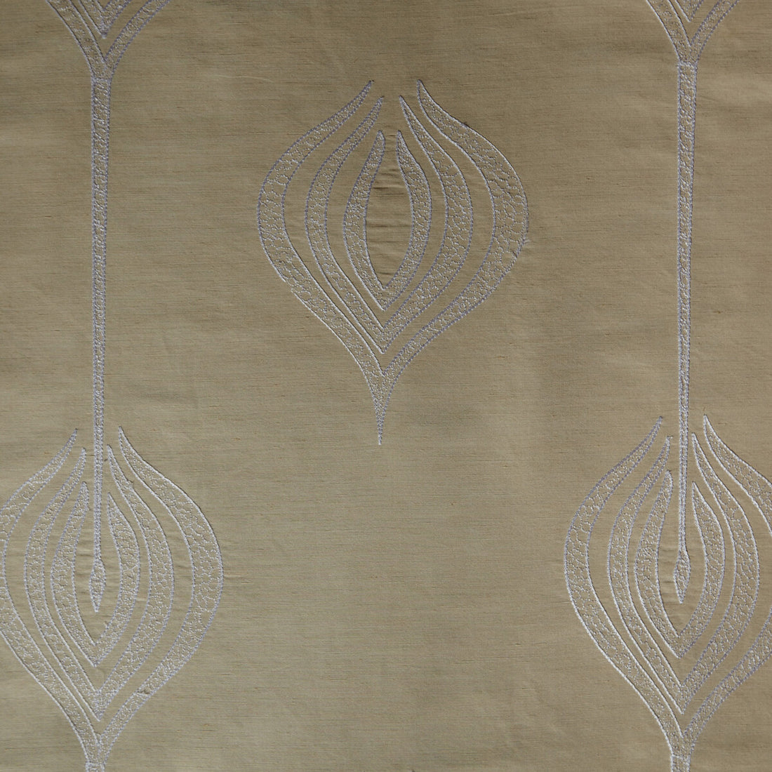 Tulip Embroidery fabric in cream color - pattern GWF-2928.16.0 - by Lee Jofa Modern in the Allegra Hicks II collection