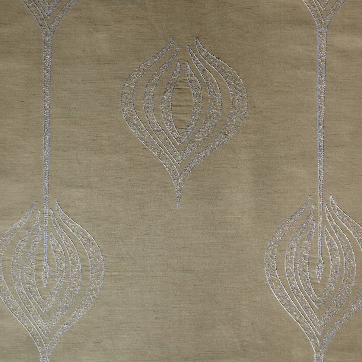 Tulip Embroidery fabric in cream color - pattern GWF-2928.16.0 - by Lee Jofa Modern in the Allegra Hicks II collection