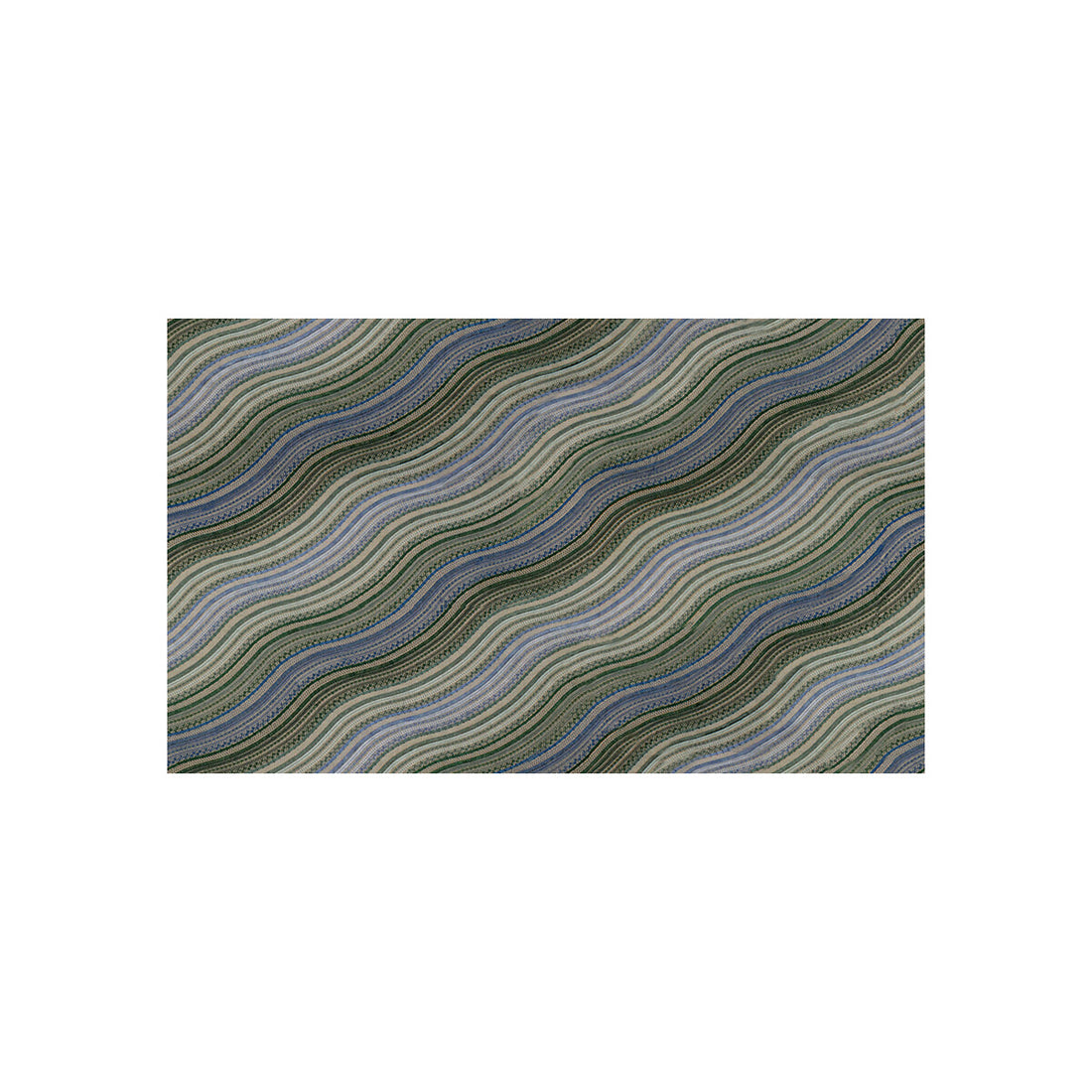 Water Stripe Emb fabric in juniper/lake color - pattern GWF-3100.313.0 - by Lee Jofa Modern in the Kelly Wearstler II collection