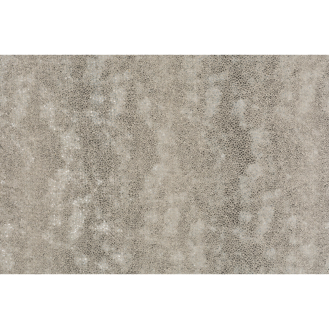 Pyrite fabric in silver color - pattern GWF-3404.11.0 - by Lee Jofa Modern in the Kelly Wearstler Leather collection