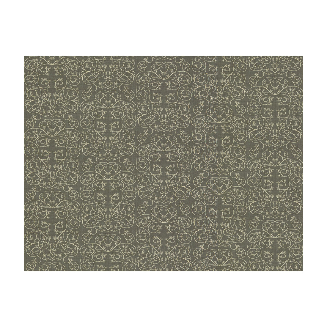 Garden Reverse fabric in metal color - pattern GWF-3512.11.0 - by Lee Jofa Modern in the Allegra Hicks Garden collection