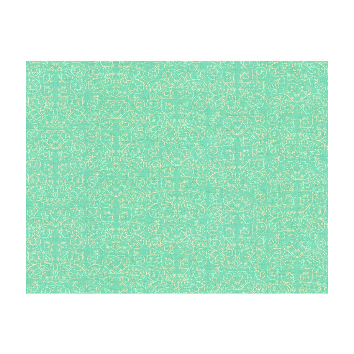 Garden Reverse fabric in aqua color - pattern GWF-3512.13.0 - by Lee Jofa Modern in the Allegra Hicks Garden collection