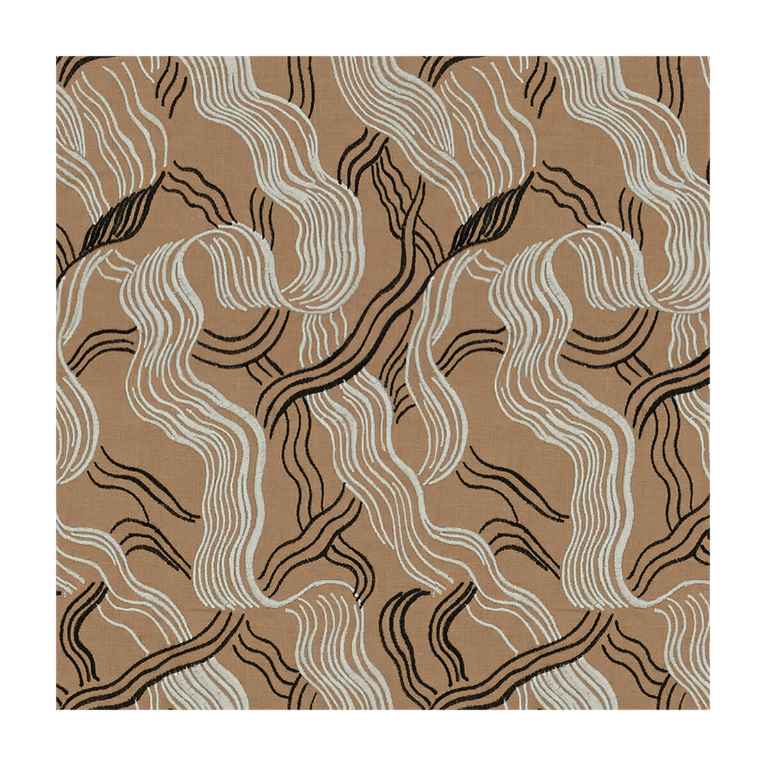 Jubilee Emb fabric in shell color - pattern GWF-3524.718.0 - by Lee Jofa Modern in the Kelly Wearstler III collection