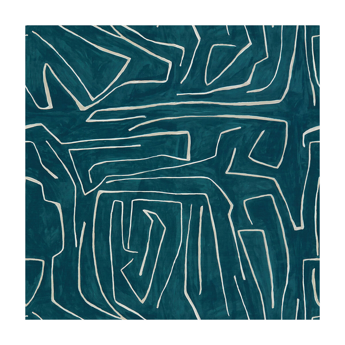 Graffito fabric in teal/pearl color - pattern GWF-3530.53.0 - by Lee Jofa Modern in the Kelly Wearstler III collection