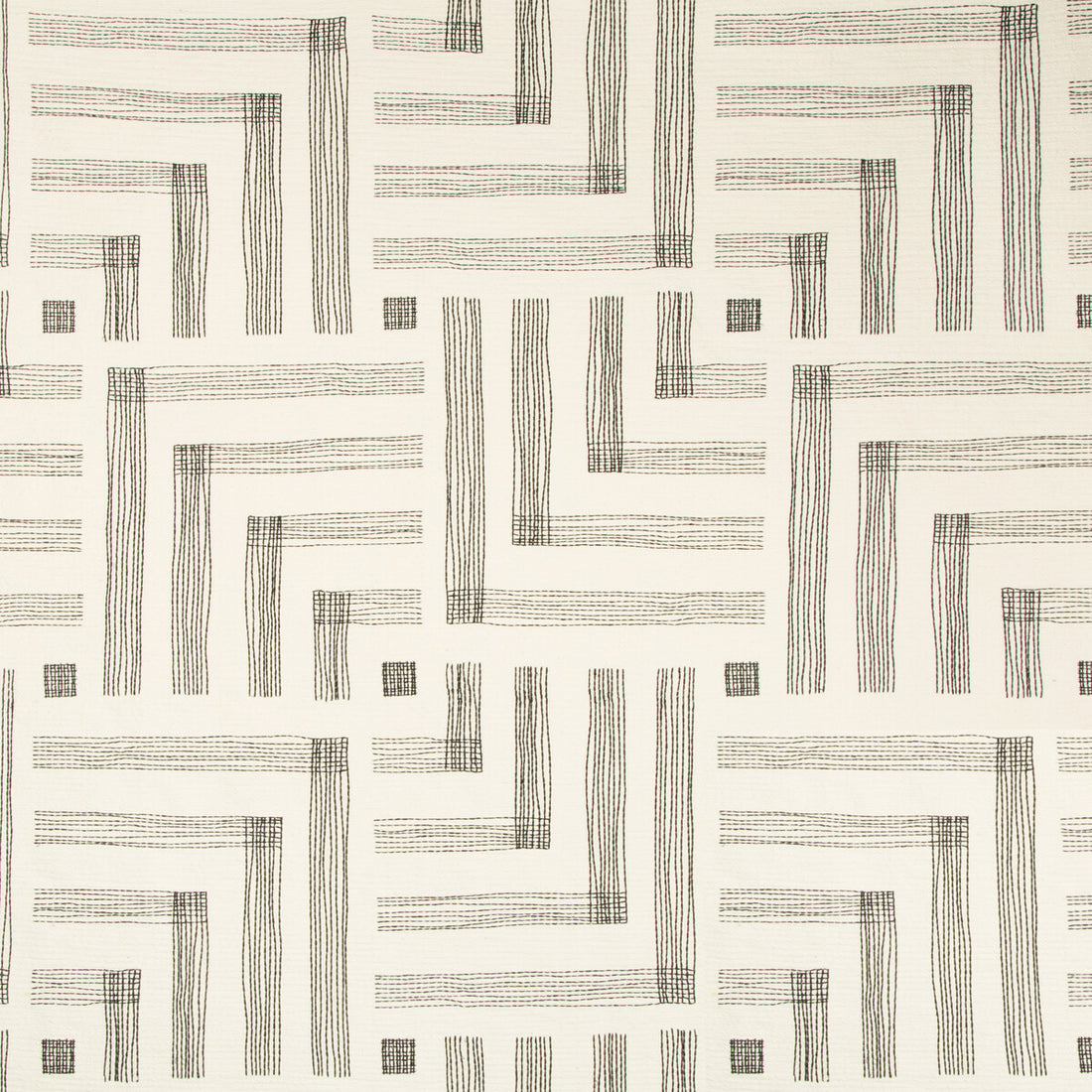 Pastiche fabric in chalk/jet color - pattern GWF-3726.18.0 - by Lee Jofa Modern in the Kelly Wearstler IV collection
