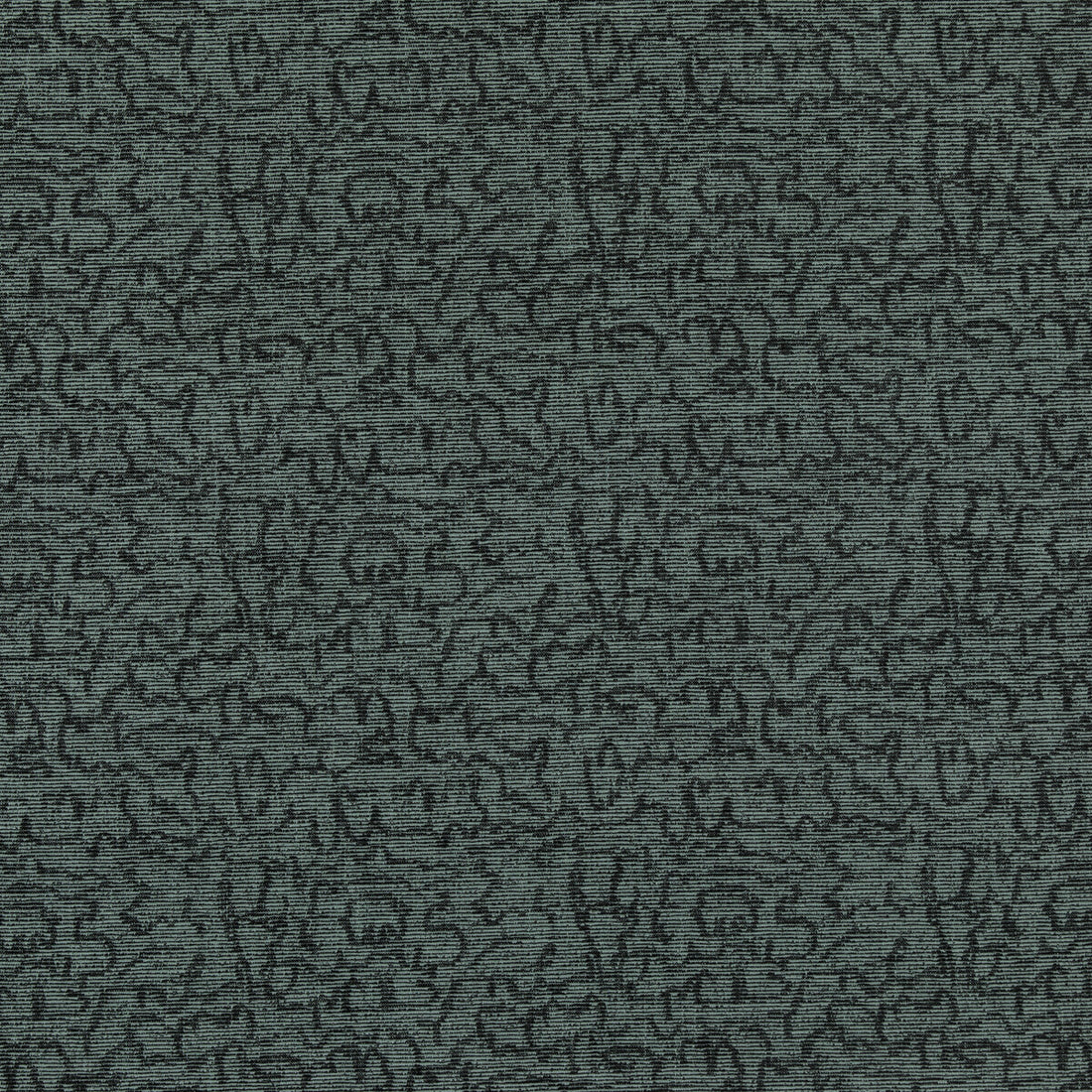 Crescendo fabric in lagoon/ebony color - pattern GWF-3734.538.0 - by Lee Jofa Modern in the Kelly Wearstler IV collection