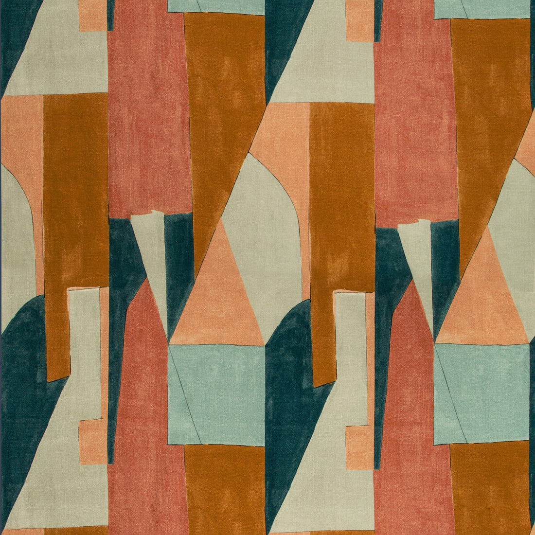 District fabric in apricot color - pattern GWF-3752.357.0 - by Lee Jofa Modern in the Kelly Wearstler V collection